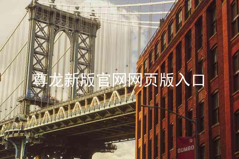尊龙新版官网网页版入口